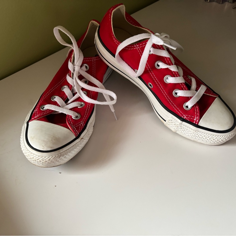 Converse Red All Star Low-Tops